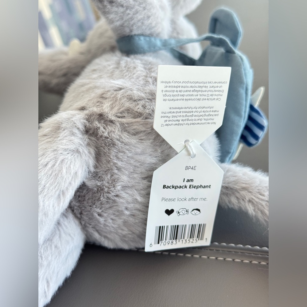 Jellycat RARE Backpack Elephant 🐘 - Picture 2 of 3